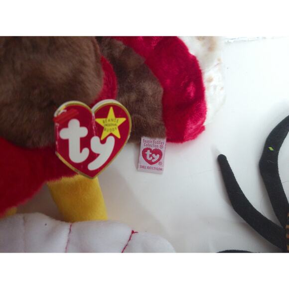 Vintage Holiday Beanie Babies Halloween Fall Thanksgiving Christmas Set of 6 - Picture 6 of 10